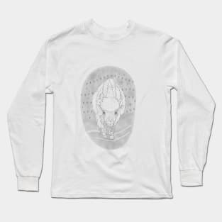 White Buffalo spirit animal Long Sleeve T-Shirt